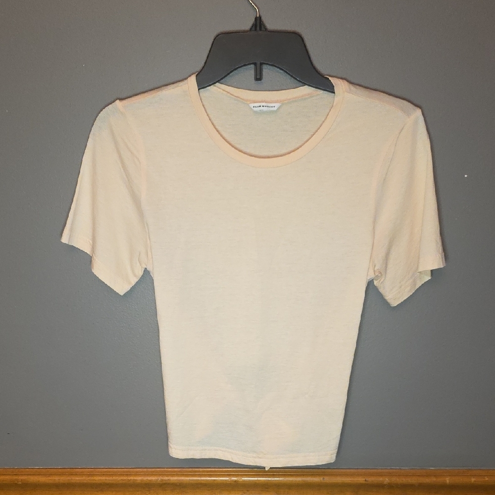 Club Monaco Light Orange Short Sleeve Tee